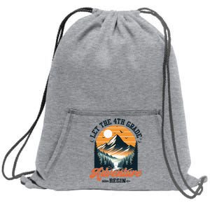 Let The 4th Grade Adventure Begin Back To School Teacher Sweatshirt Cinch Pack Bag