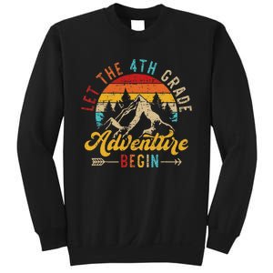 Let The 4th Grade Adventure Begin Back To School Teachers Sweatshirt