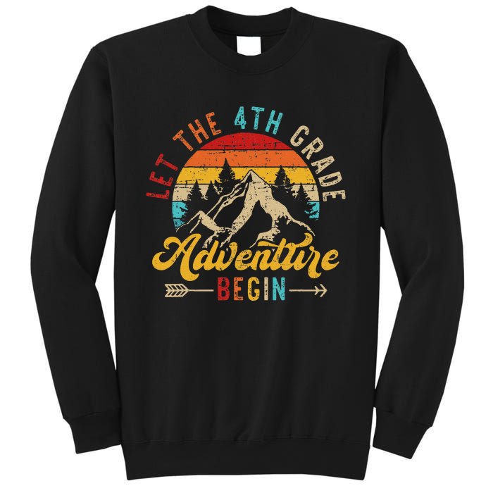 Let The 4th Grade Adventure Begin Back To School Teachers Sweatshirt