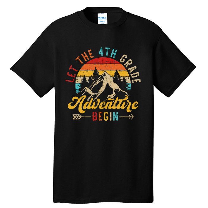 Let The 4th Grade Adventure Begin Back To School Teachers Tall T-Shirt