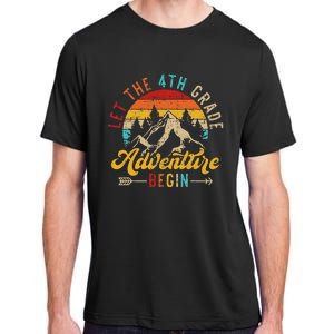 Let The 4th Grade Adventure Begin Back To School Teachers Adult ChromaSoft Performance T-Shirt