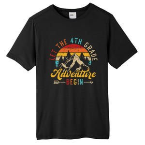 Let The 4th Grade Adventure Begin Back To School Teachers Tall Fusion ChromaSoft Performance T-Shirt