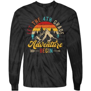 Let The 4th Grade Adventure Begin Back To School Teachers Tie-Dye Long Sleeve Shirt