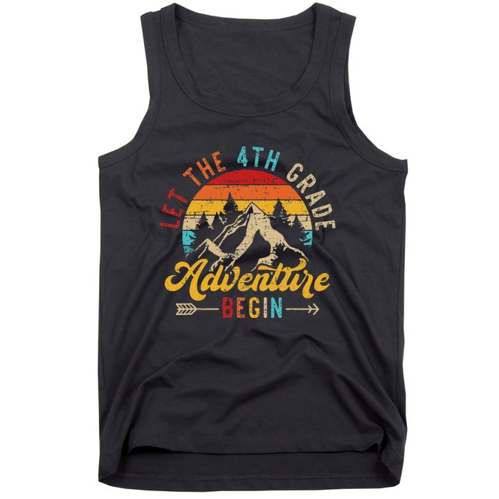 Let The 4th Grade Adventure Begin Back To School Teachers Tank Top