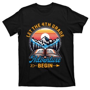 Let The 4th Grade Adventure Begin Teacher Back To School T-Shirt