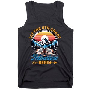 Let The 4th Grade Adventure Begin Teacher Back To School Tank Top