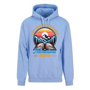 Let The 4th Grade Adventure Begin Teacher Back To School Unisex Surf Hoodie