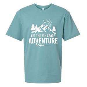 Let The 5th Grade Adventure Begin Back To School Sueded Cloud Jersey T-Shirt