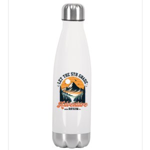 Let The 5th Grade Adventure Begin Back To School Teacher Stainless Steel Insulated Water Bottle