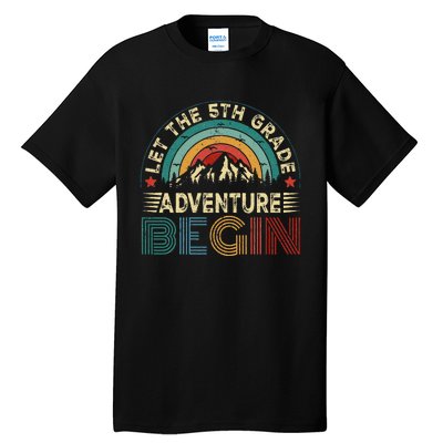 Let The 5th Grade Adventure Begin Teacher Fun Tall T-Shirt