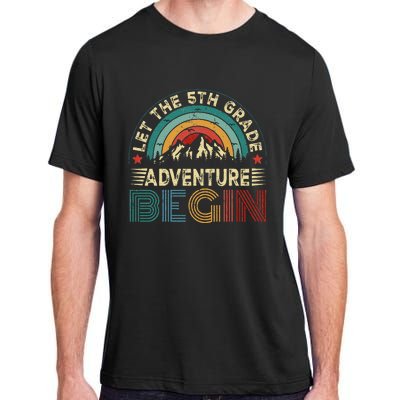 Let The 5th Grade Adventure Begin Teacher Fun Adult ChromaSoft Performance T-Shirt