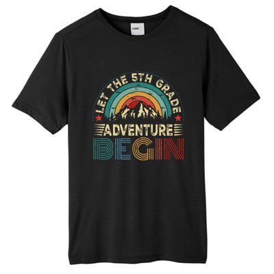 Let The 5th Grade Adventure Begin Teacher Fun Tall Fusion ChromaSoft Performance T-Shirt