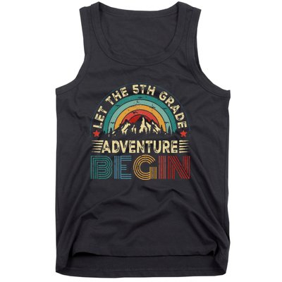 Let The 5th Grade Adventure Begin Teacher Fun Tank Top