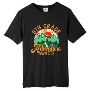 Let The 5th Grade Adventure Begin Teacher Back To School Tall Fusion ChromaSoft Performance T-Shirt