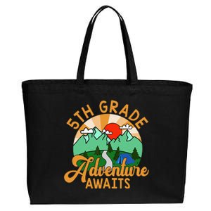 Let The 5th Grade Adventure Begin Teacher Back To School Cotton Canvas Jumbo Tote