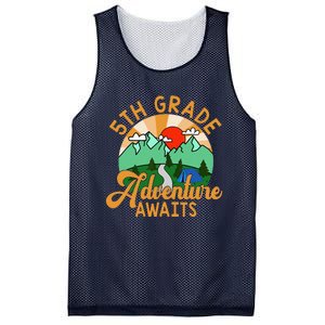 Let The 5th Grade Adventure Begin Teacher Back To School Mesh Reversible Basketball Jersey Tank