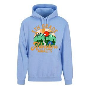 Let The 5th Grade Adventure Begin Teacher Back To School Unisex Surf Hoodie