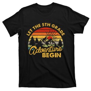 Let the 5th Grade Adventure Begin Fifth Grade Teacher T-Shirt