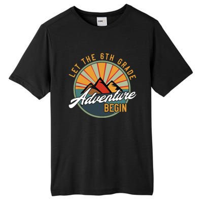 Let The 6th Grade Adventure Begin Sixth Grade Back To School Tall Fusion ChromaSoft Performance T-Shirt