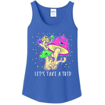 Lets Take A Trip Magic Mushroom Hallucinogen Gift Ladies Essential Tank