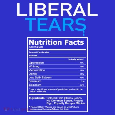 Liberal Tears Anti Liberal Pro Trump Republican Gift Great Gift T-Shirt