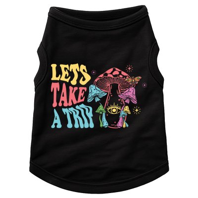 Lets Take A Trip Mushroom Colorful Doggie Tank