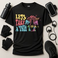 Lets Take A Trip Mushroom Colorful Performance Shirt