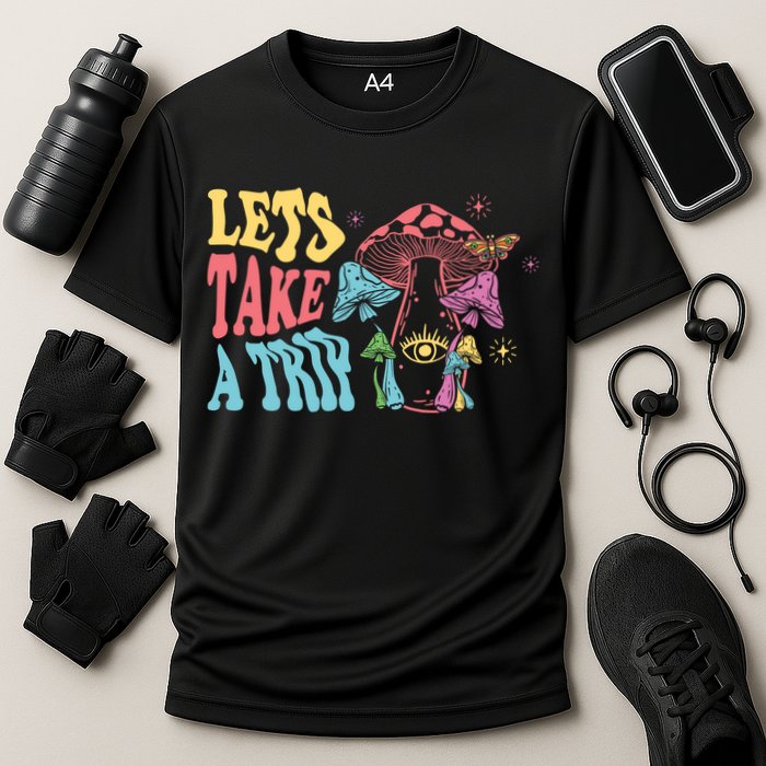 Lets Take A Trip Mushroom Colorful Performance Shirt