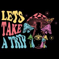 Lets Take A Trip Mushroom Colorful 7-Panel Snapback Hat