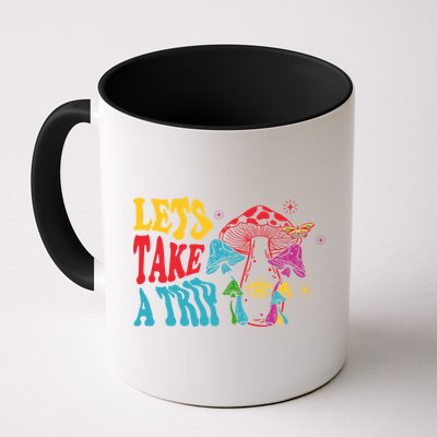 Lets Take A Trip Mushroom Colorful Mug