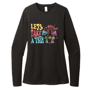 Lets Take A Trip Mushroom Colorful Womens CVC Long Sleeve Shirt