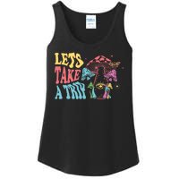 Lets Take A Trip Mushroom Colorful Ladies Essential Tank