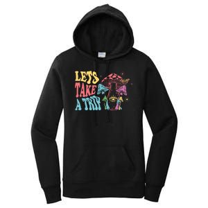 Lets Take A Trip Mushroom Colorful Women's Pullover Hoodie