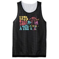 Lets Take A Trip Mushroom Colorful Mesh Reversible Basketball Jersey Tank