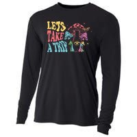 Lets Take A Trip Mushroom Colorful Cooling Performance Long Sleeve Crew