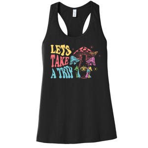 Lets Take A Trip Mushroom Colorful Women's Racerback Tank