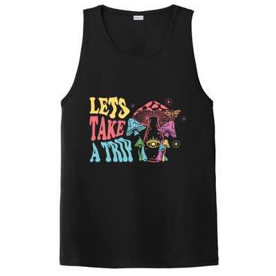 Lets Take A Trip Mushroom Colorful PosiCharge Competitor Tank