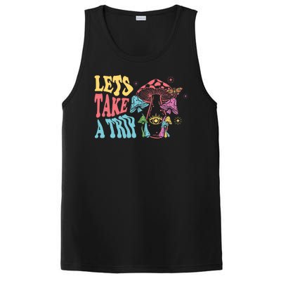 Lets Take A Trip Mushroom Colorful PosiCharge Competitor Tank