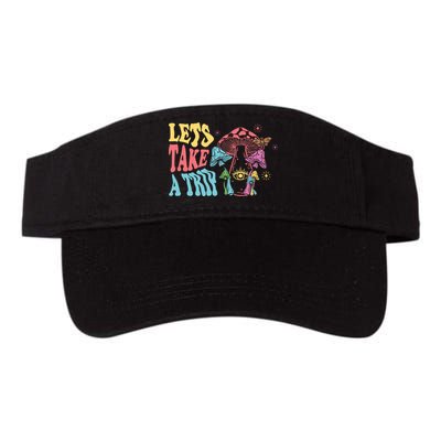 Lets Take A Trip Mushroom Colorful Visor