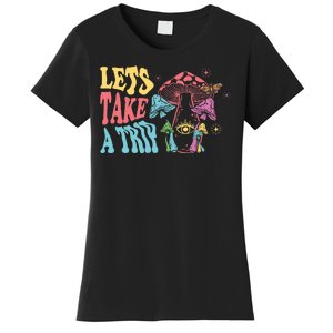 Lets Take A Trip Mushroom Colorful Women's T-Shirt