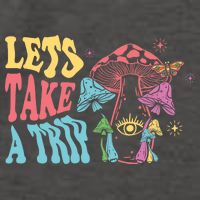 Lets Take A Trip Mushroom Colorful Vector Backpack