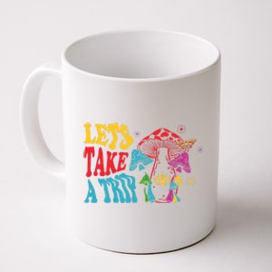 Lets Take A Trip Mushroom Colorful Coffee Mug