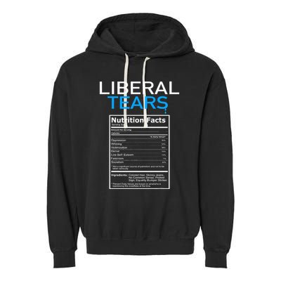 Liberal Tears Anti Liberal Pro Trump Republican Gift Garment-Dyed Fleece Hoodie