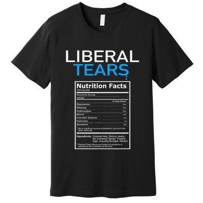 Liberal Tears Anti Liberal Pro Trump Republican Gift Premium T-Shirt