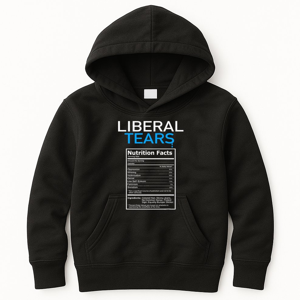 Liberal Tears Anti Liberal Pro Trump Republican Gift Kids Hoodie