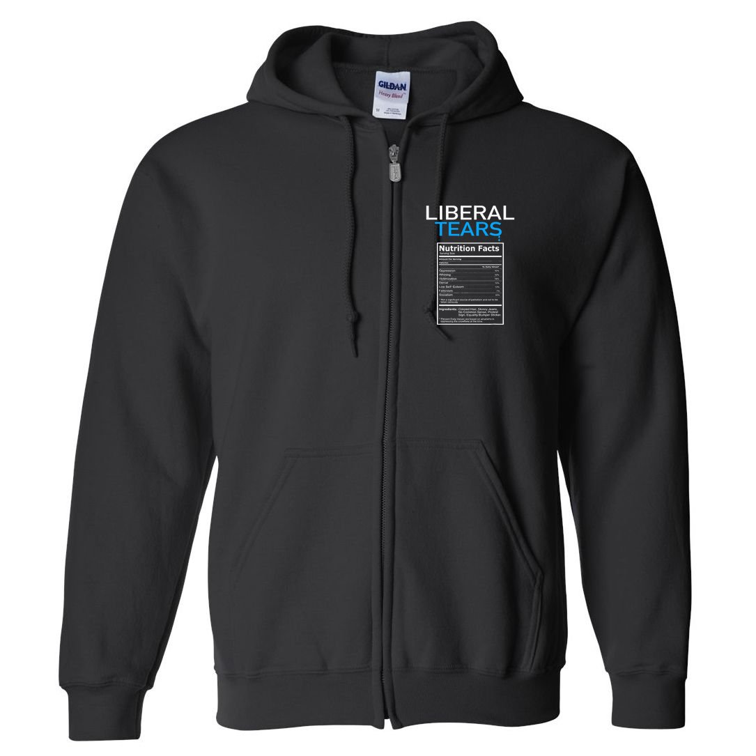 Liberal Tears Anti Liberal Pro Trump Republican Gift Full Zip Hoodie