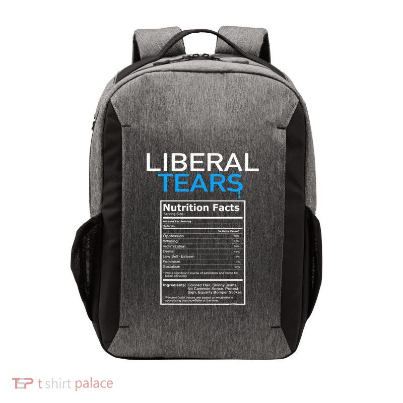 Liberal Tears Anti Liberal Pro Trump Republican Gift Vector Backpack