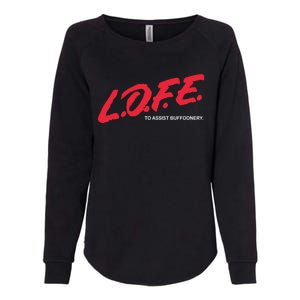 Lofe To Assist Buffoonery Womens California Wash Sweatshirt