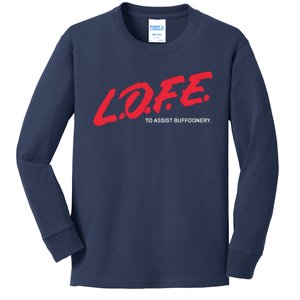 Lofe To Assist Buffoonery Kids Long Sleeve Shirt