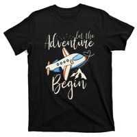 Let The Adventure Begin Airplane Adventure Travel Mode T-Shirt